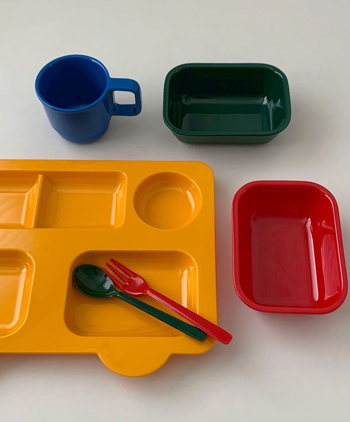 快樂波波車彩虹餐具套裝盤