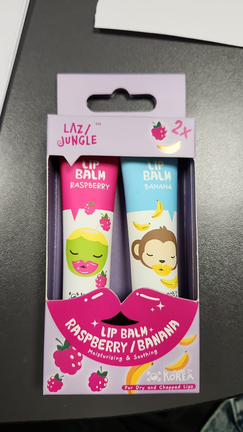 SM066 Korea Lip Balm 10ml x2pcs (覆盆子 + 香蕉) Expiry day: 01/2027