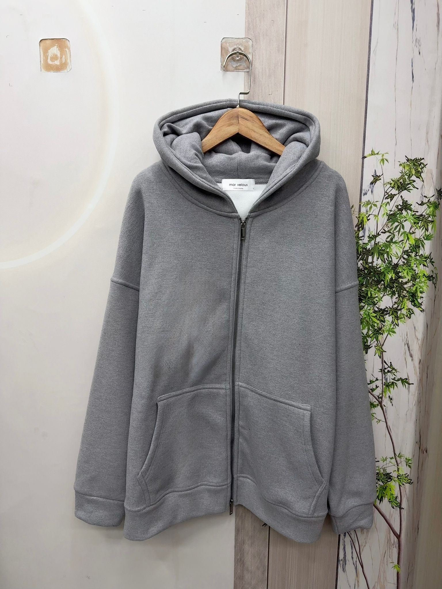 Mar 型格有帽長款外套 （內毛底）132U