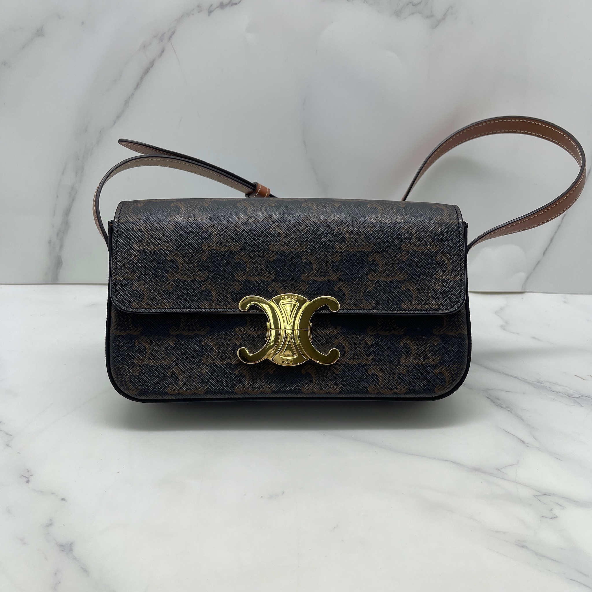 Celine Triomphe Claude Shoulder Bag