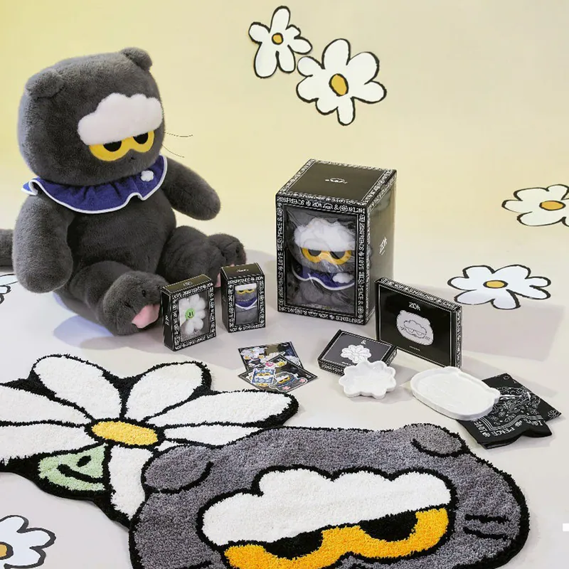 <最後現貨/😻GD愛貓聯名周邊🌼> ZOA 貓咪 中娃 小花吊飾 地毯  限量