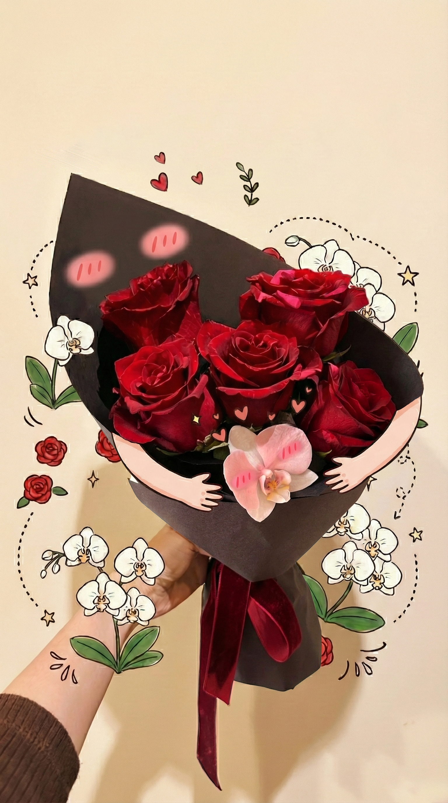 害羞會臉紅紅｜鮮花束 Blushing bouquet