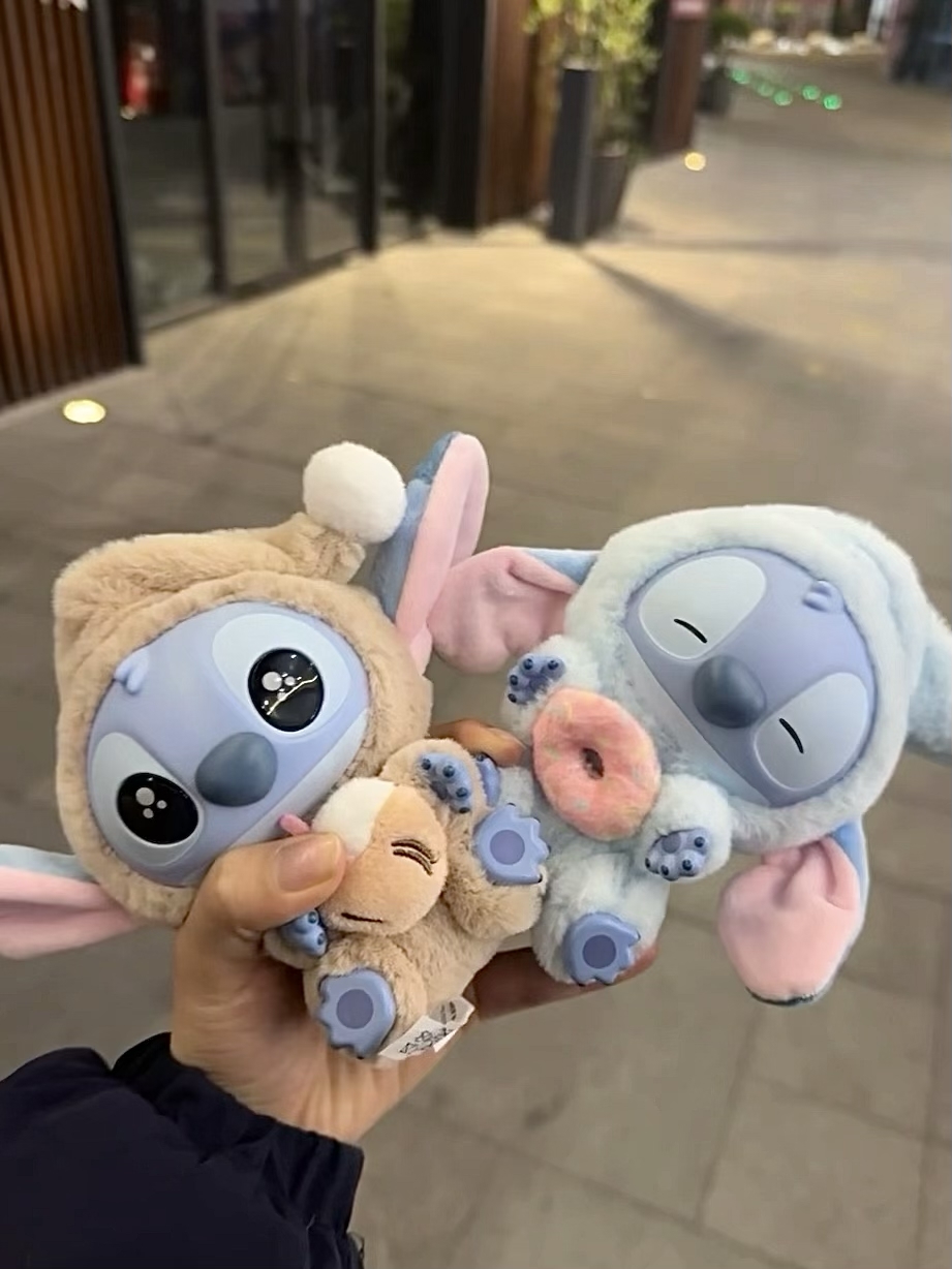 代購-MINISO x Disney迪士尼 史迪奇 再睏也要吃一口系列  盲盒類 單個盲盒/一中盒（共六款，不重複）