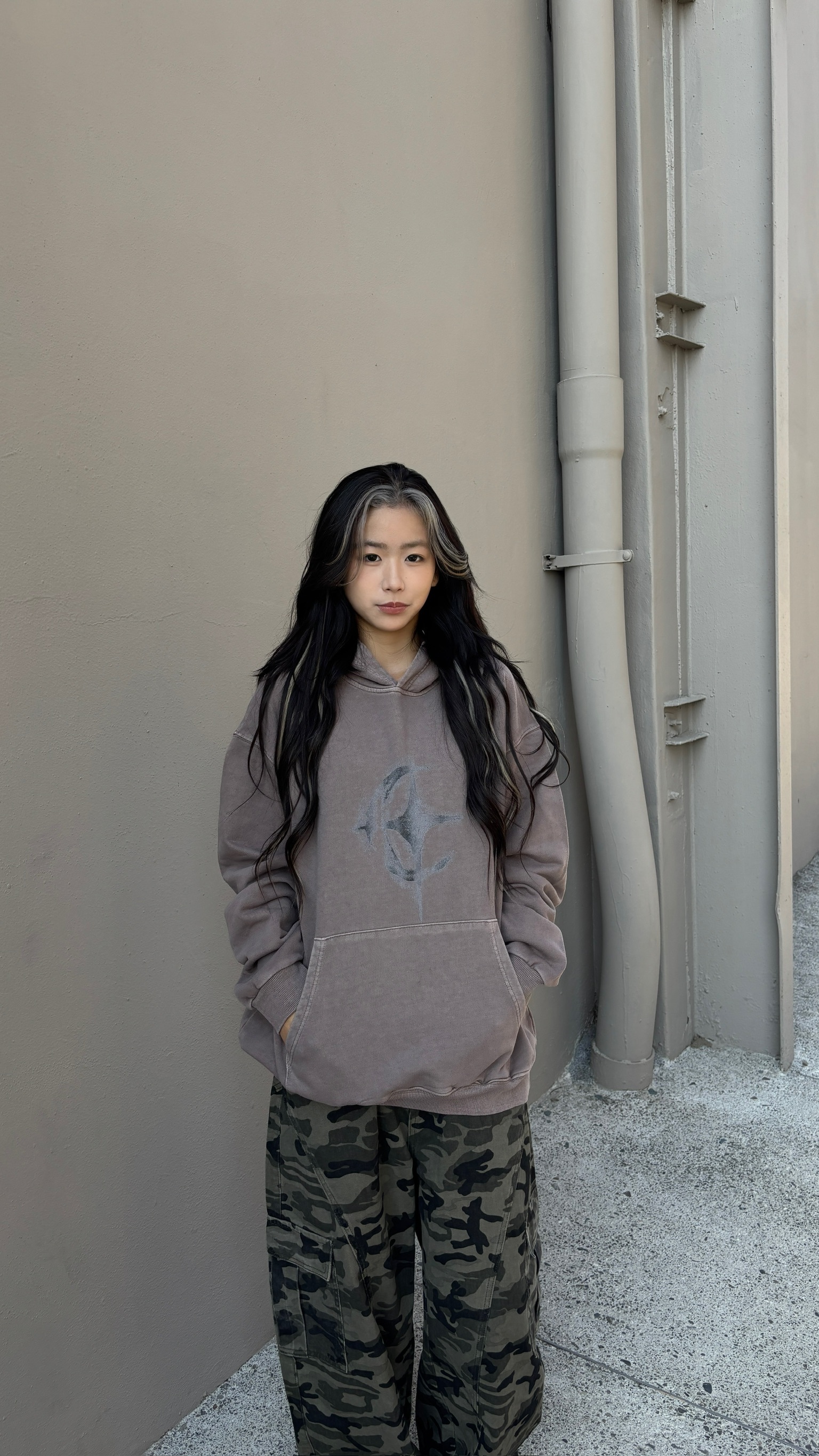 Select By Yourˊs 星夜破碎水洗帽Tee (2colors)