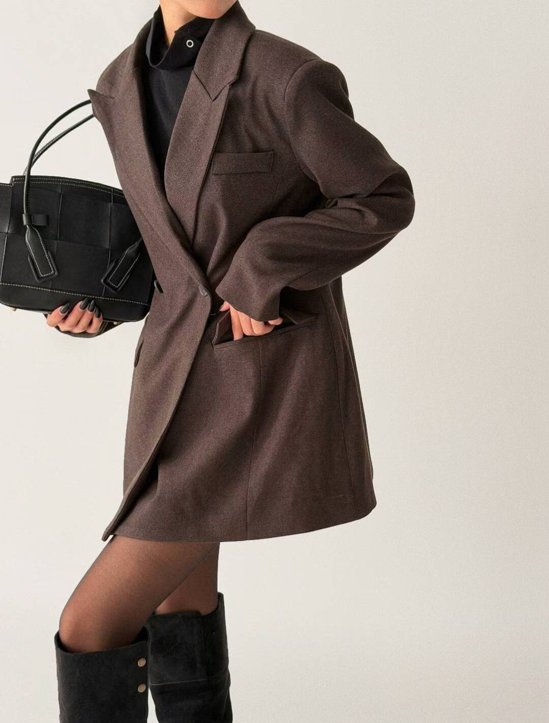 劍領雙扣羊毛長西裝