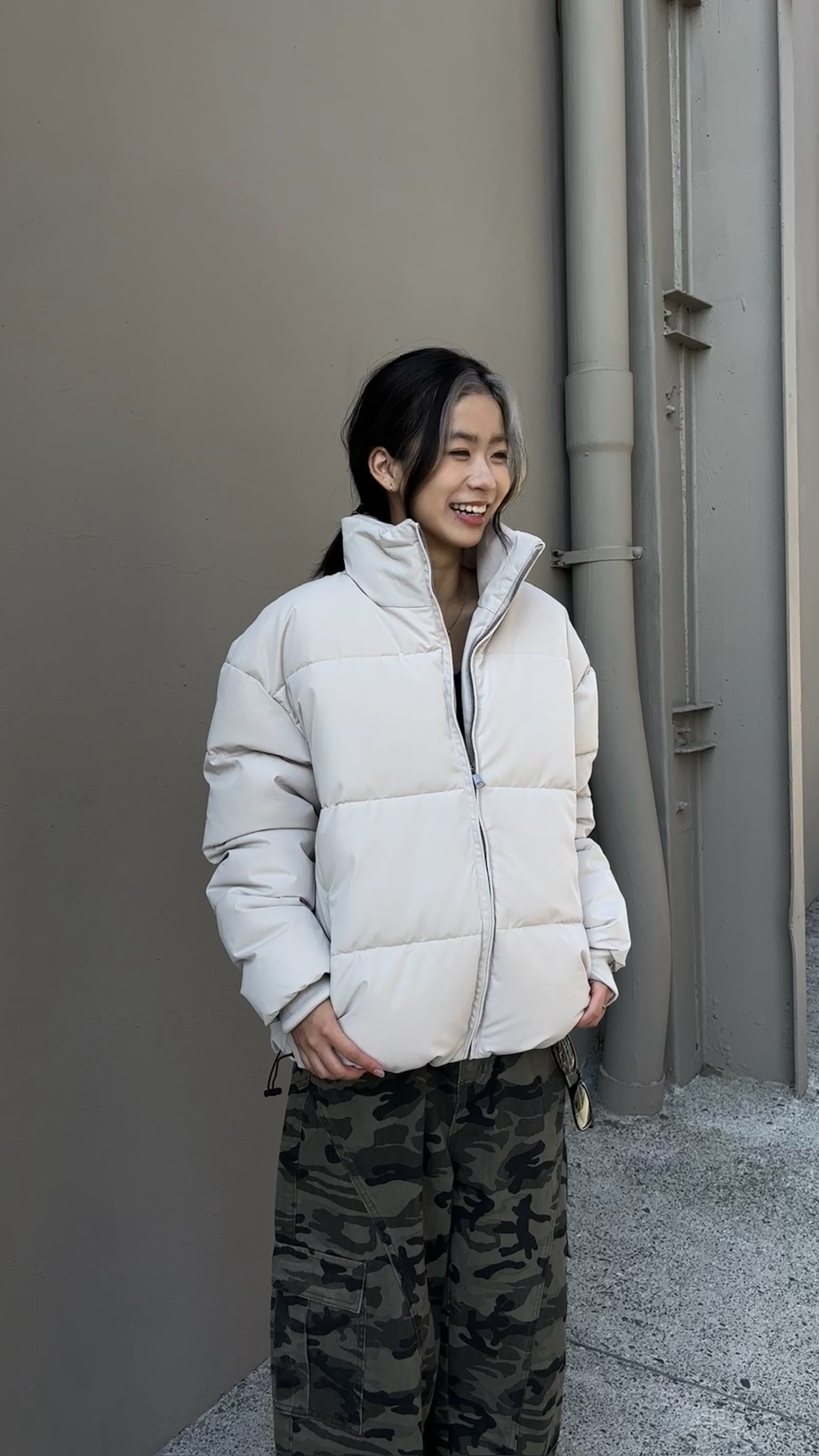 鋪棉立領麵包外套 (2colors)