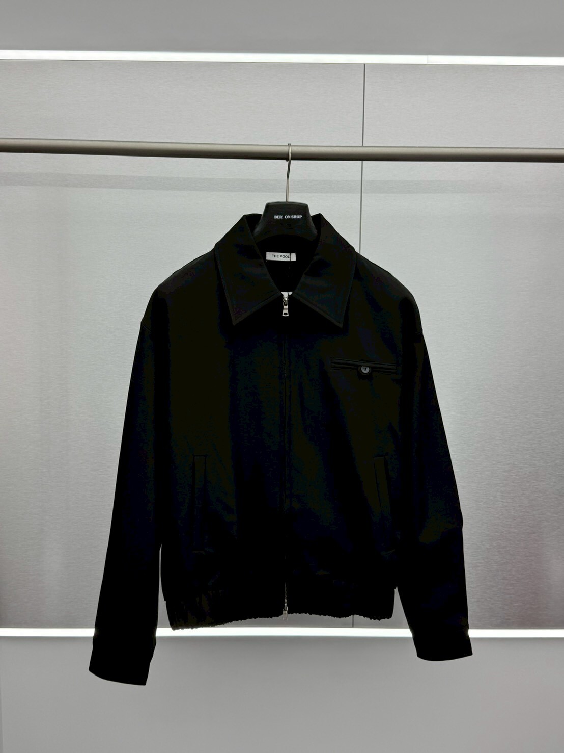 翻領雙拉鍊外套