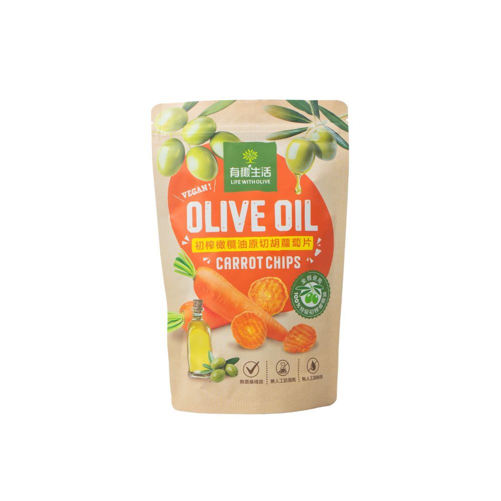初榨橄欖油原切胡蘿蔔片 50g