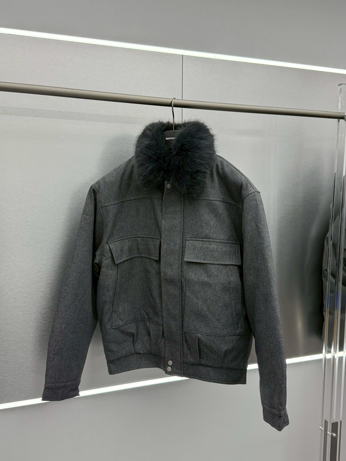 大口袋毛領夾克（可拆）