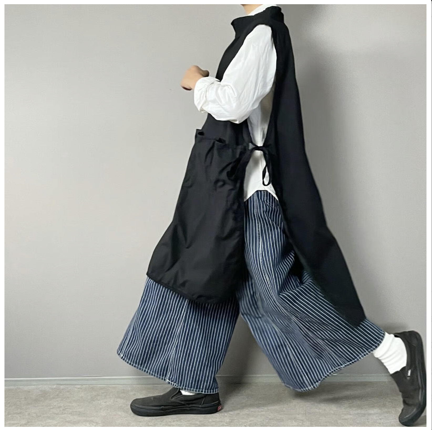 NUU GARMENT long apron 圍裙式長罩衫