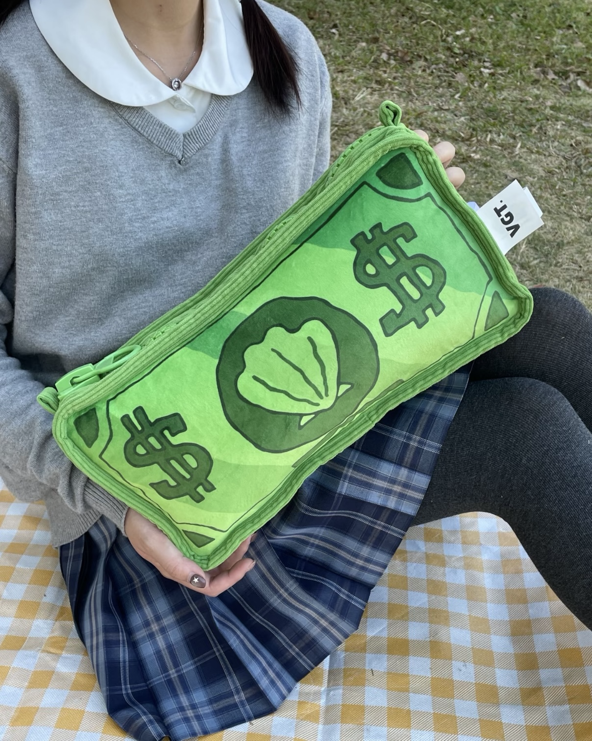 <正版授權>VGT x 海綿寶寶 鈔票造型抱枕 靠枕 腰靠 共3款