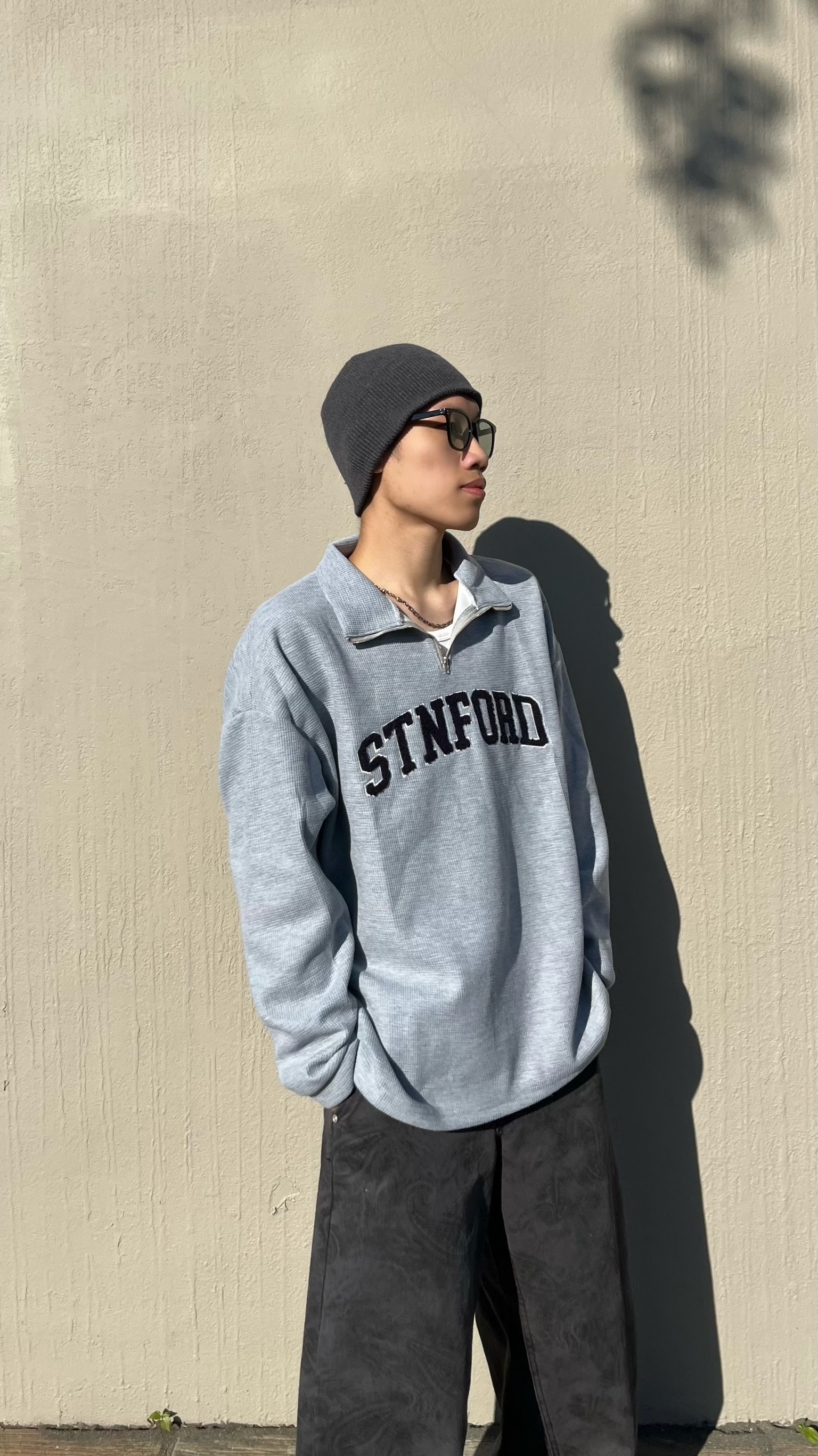 STNFORD 毛巾繡小高領 (2colors)