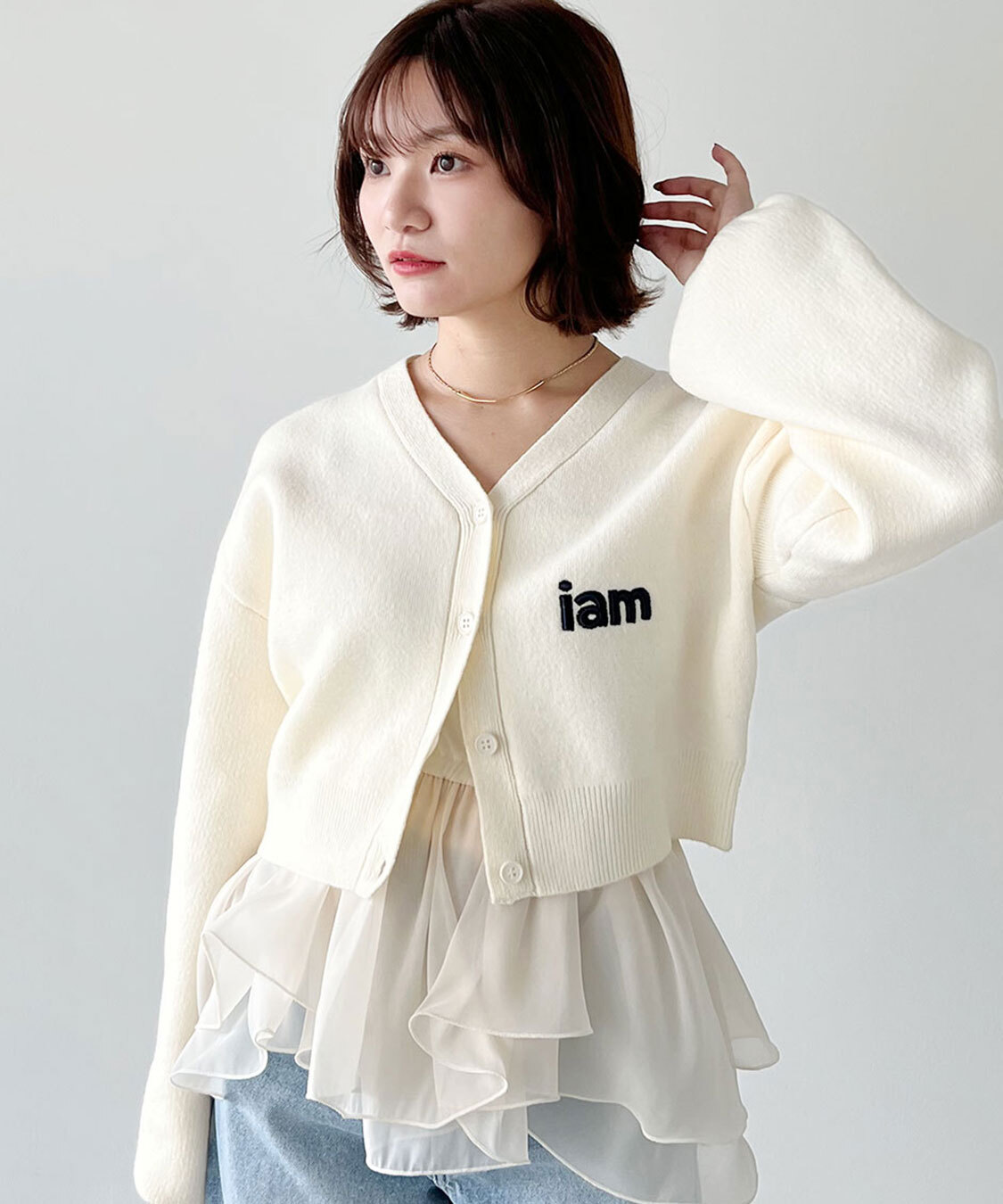 [預購] 折扣 COCO DEAL 休閒Logo針織開襟衫