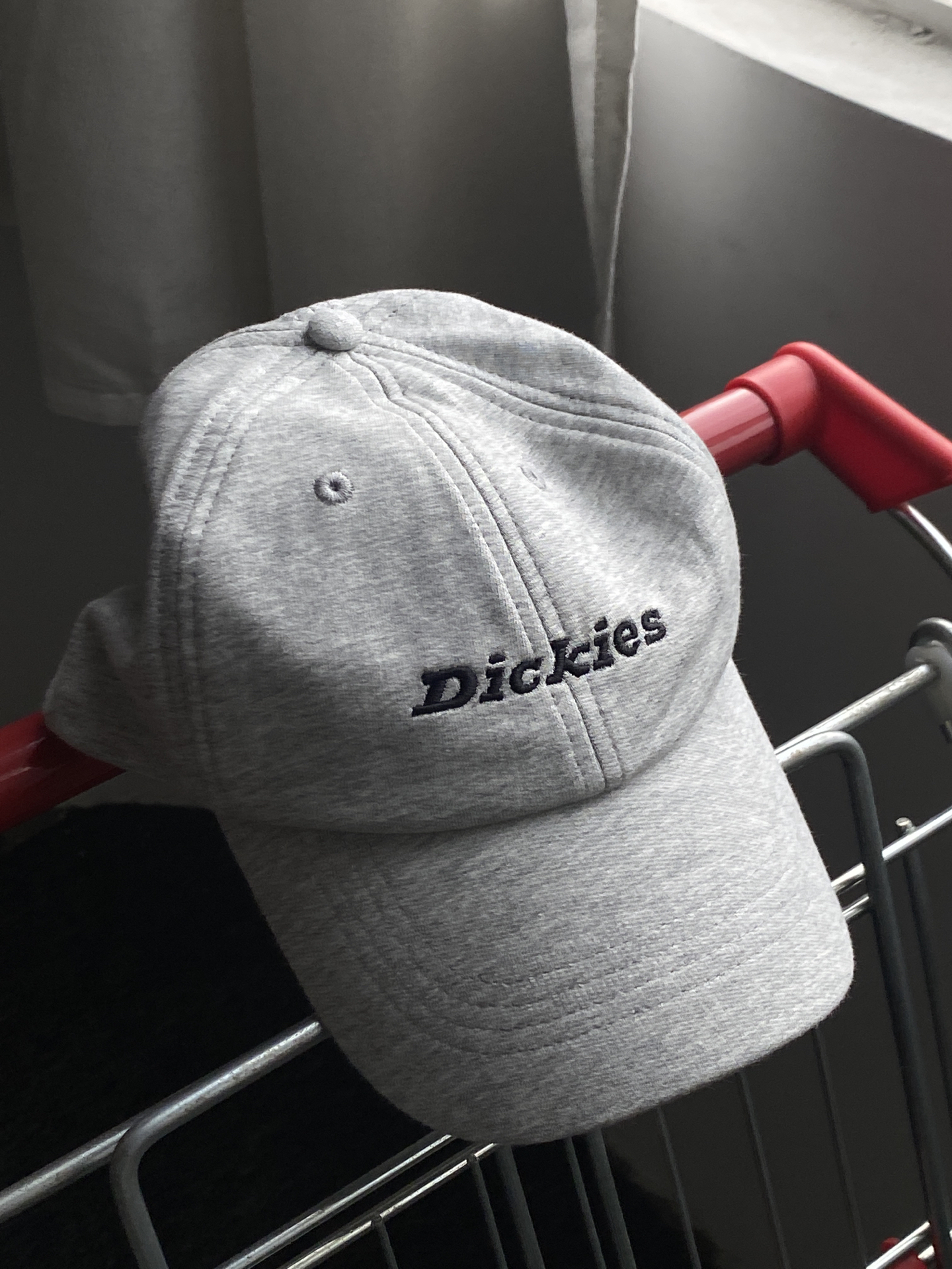 代購-Dickies 簡約字母刺繡 棉 帽子 黑/灰