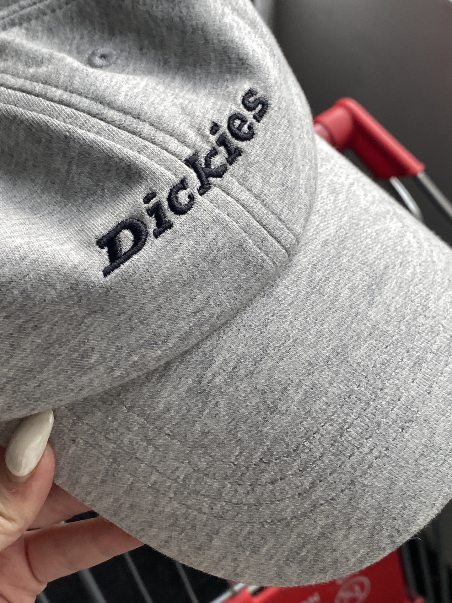 代購-Dickies 簡約字母刺繡 棉 帽子 黑/灰
