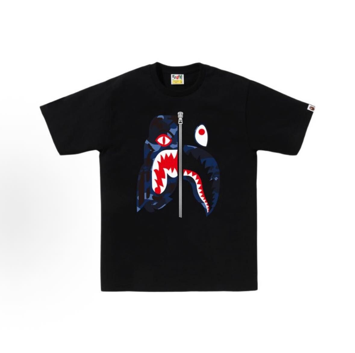 Bape FW25 迷彩虎鯊 Color Camo Tiger Shark Tee  0ZXTEM018101P / 1L80110018