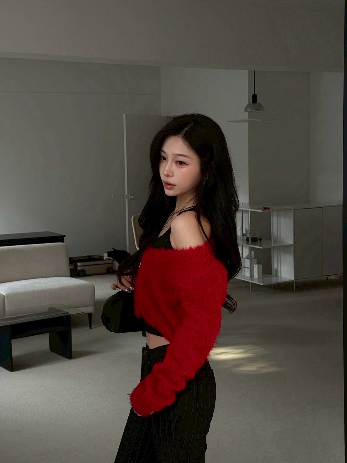 【現貨】M14 Santa's love 兩穿式毛毛外套 (聖誕紅)