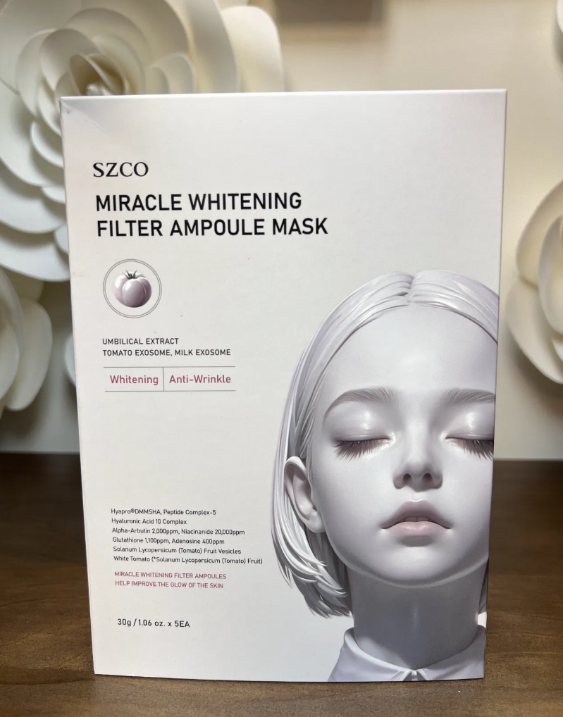 MF39 SZCO煥白安瓶面膜 SZCO MIRACLE WHITENING FILTER AMPOULE MASK (30g*5) (SZ001)