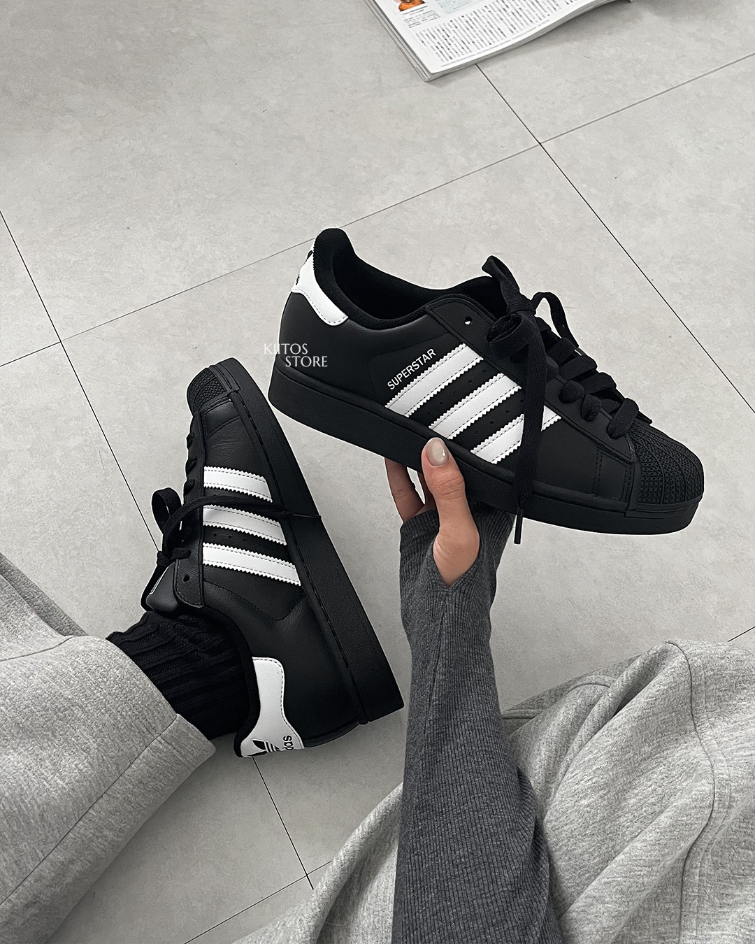 【預購】Adidas Black Superstar 2 黑色 白標 貝殼鞋 大童鞋 JH9977