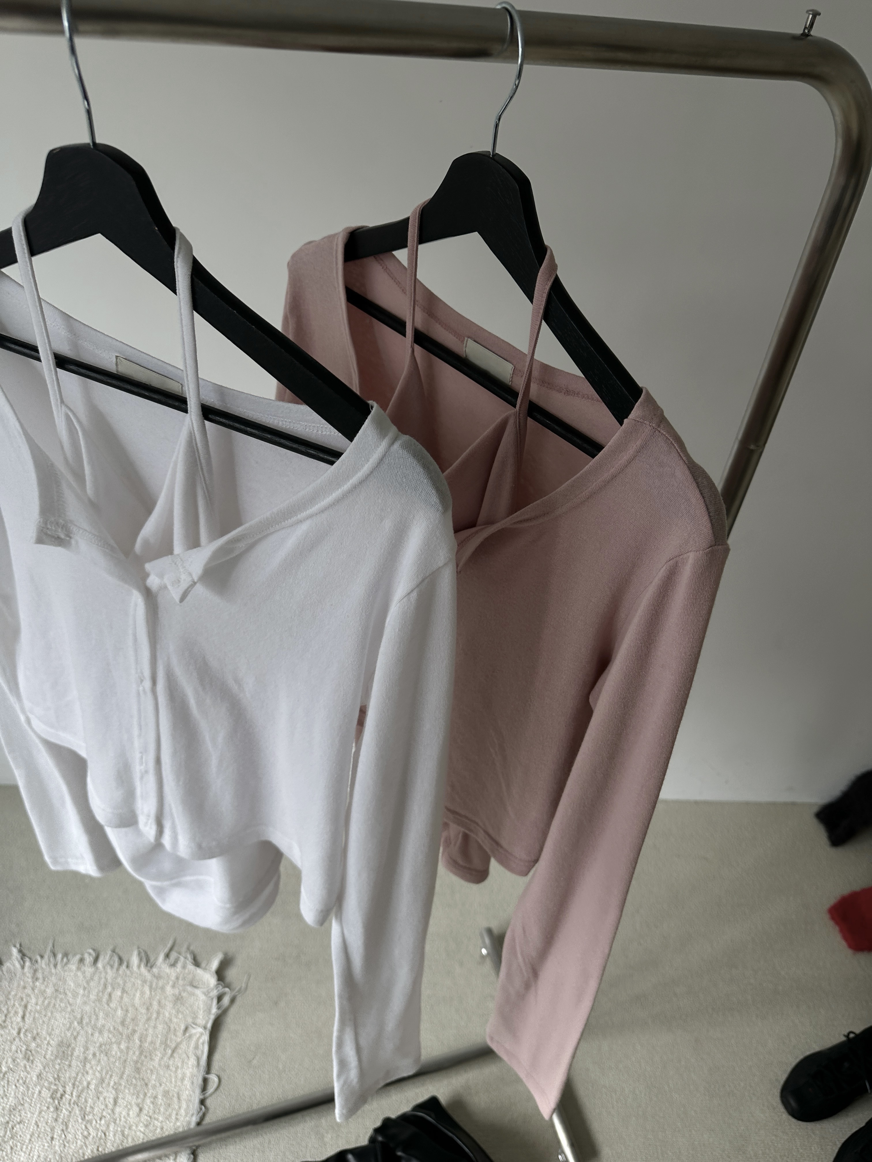 【現貨】M05 秋日少女 背心+外套SET (嫣粉)