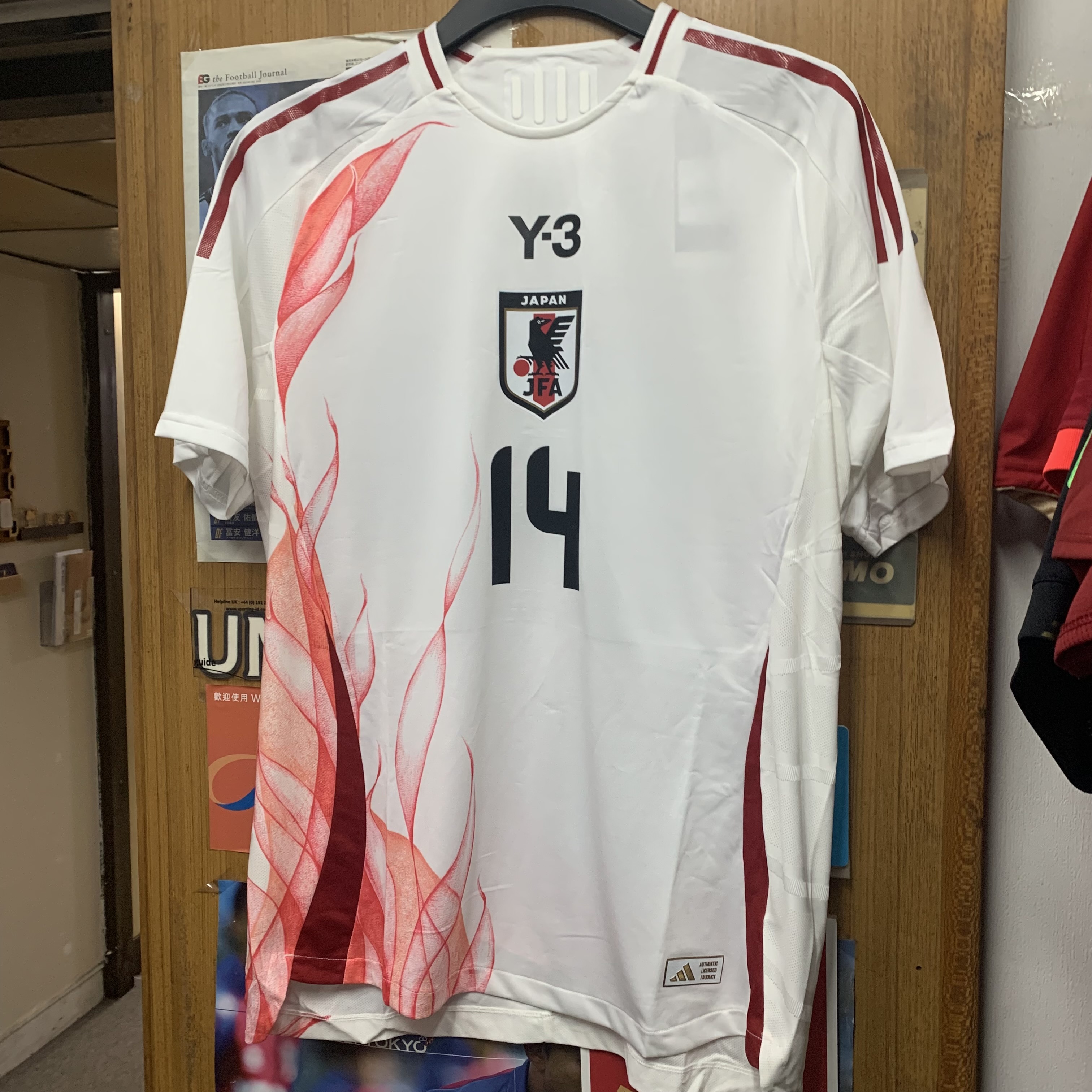 2024 Japan x Y3 Authentic Away Shirt with 14 NAOMI & Patch