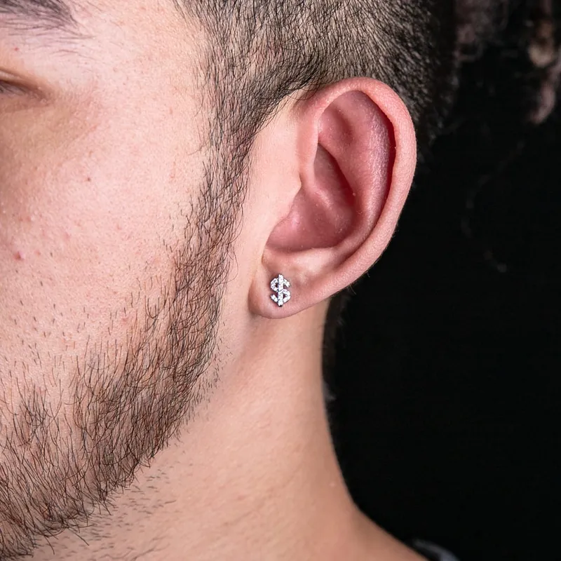 代購-Gold Coast 滿鑲錢幣符號耳釘