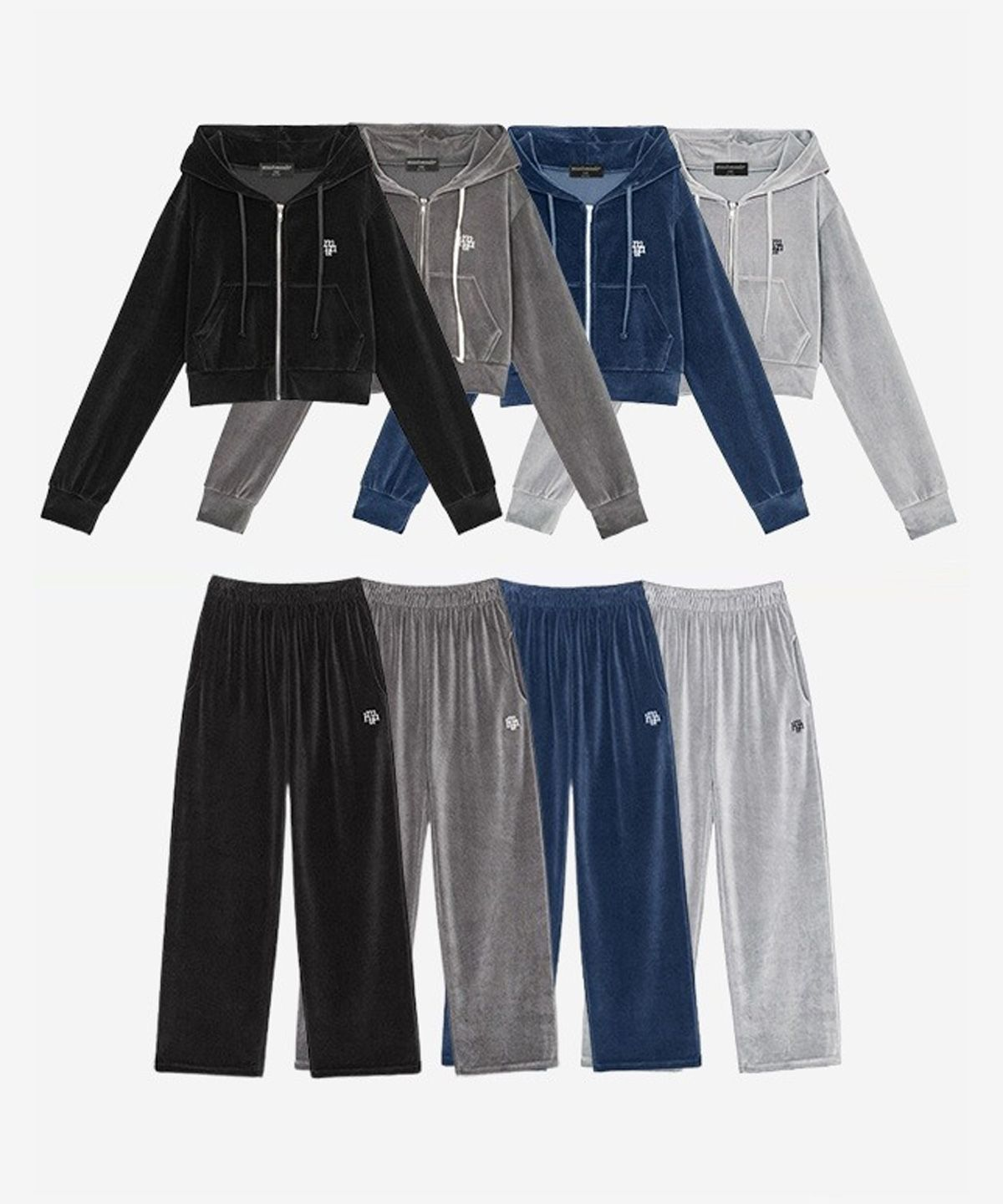 【Ling's Pick】 Velet Training Hood Zipup Pants ｜ made in korea｜MUAHMUAH