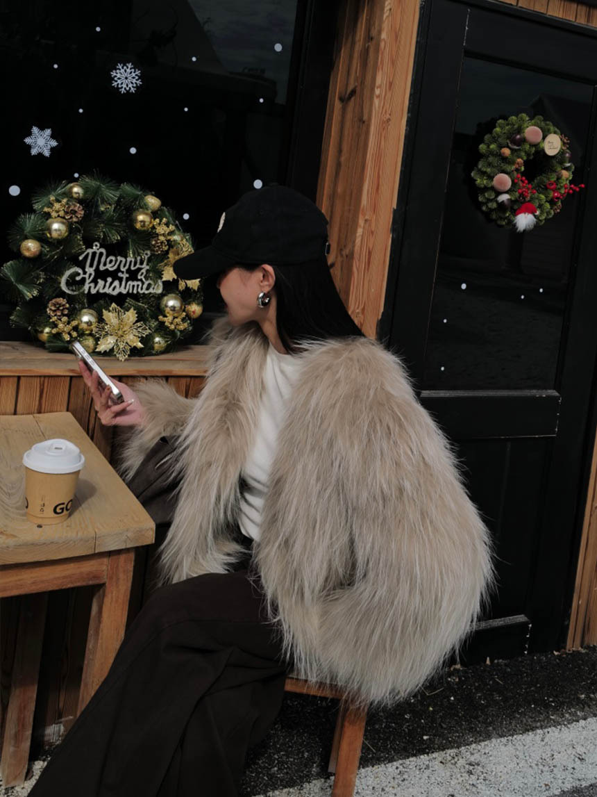 貴氣逼人手工貉毛外套*3色
