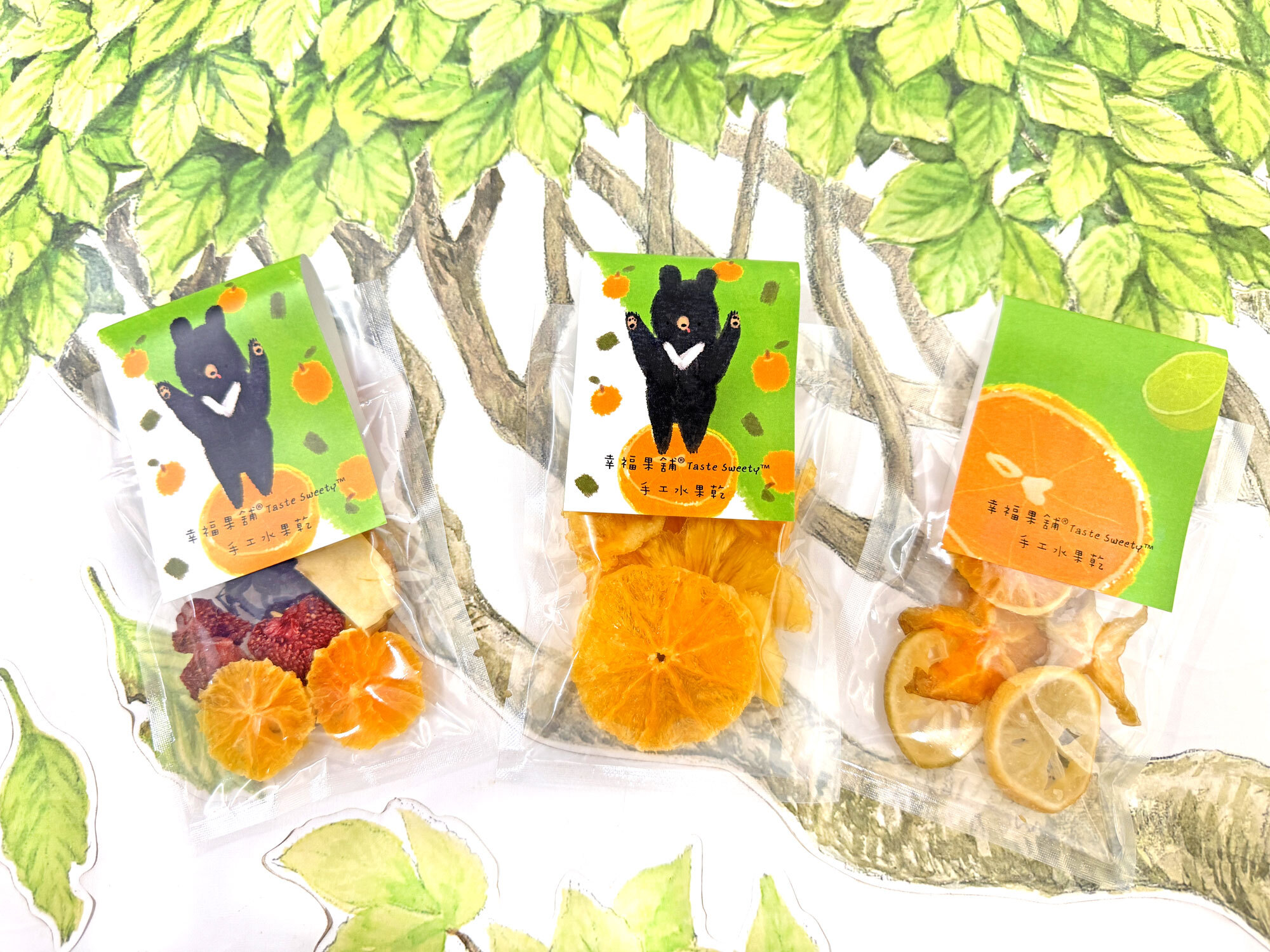 柑橘熊水果乾冷泡飲果乾水沖泡包攜帶盒(3入/5入)