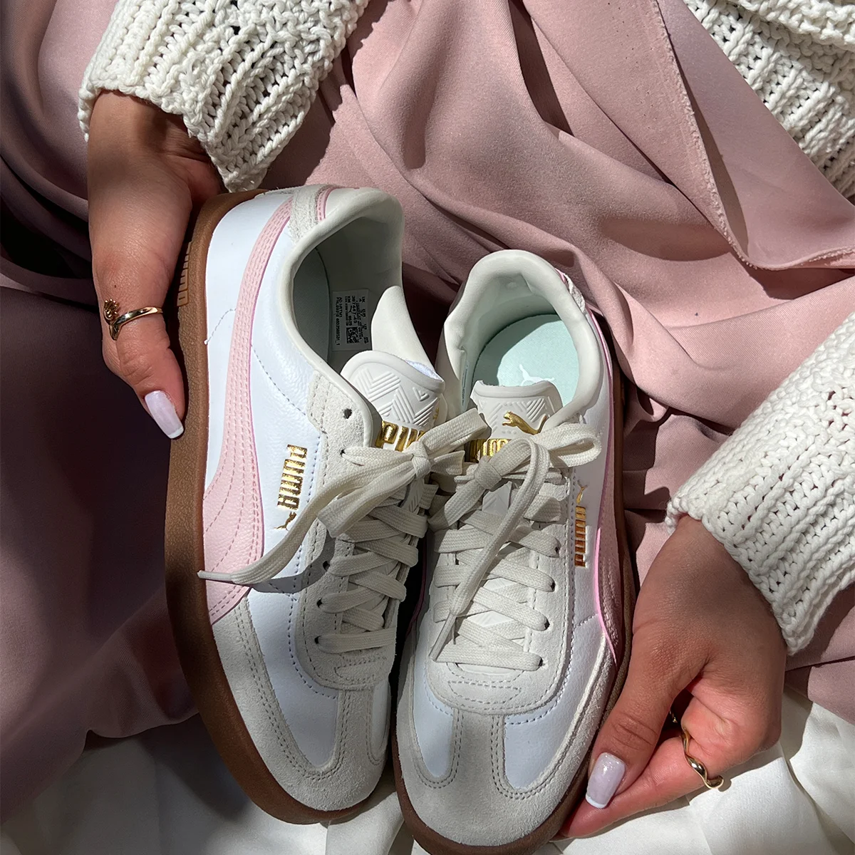 PUMA CLUB II ERA  杏藕粉紅