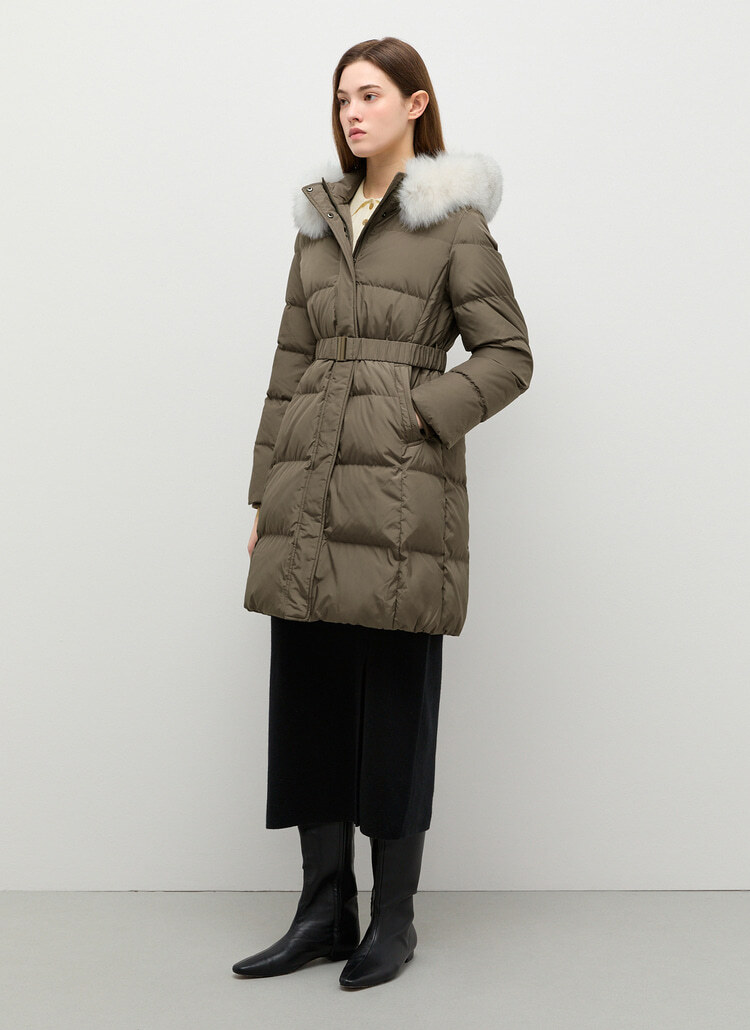 【SHESMISS】Belted Duck Down Puffer Jacket