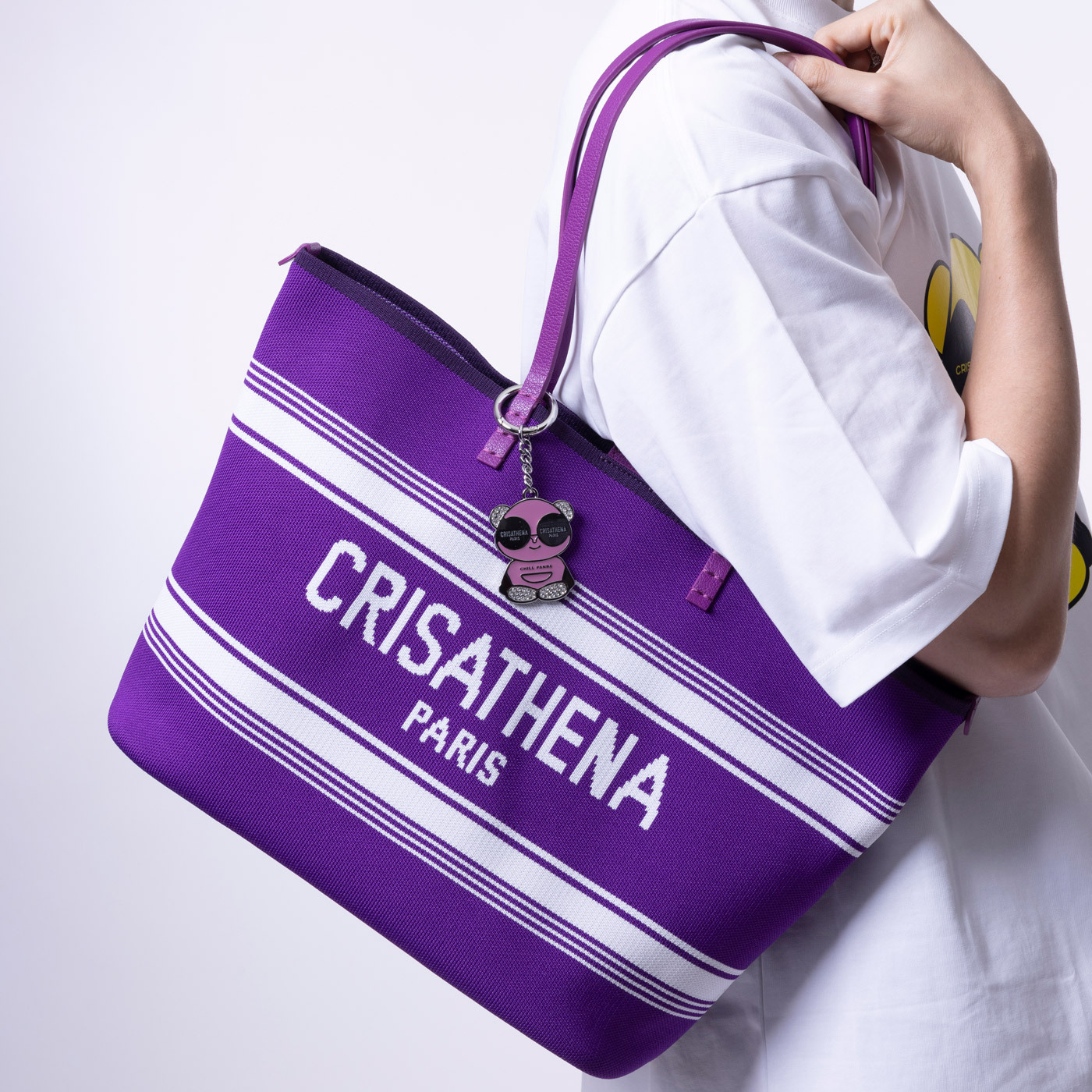 Large Crisathena Légèreté Tote - Purple