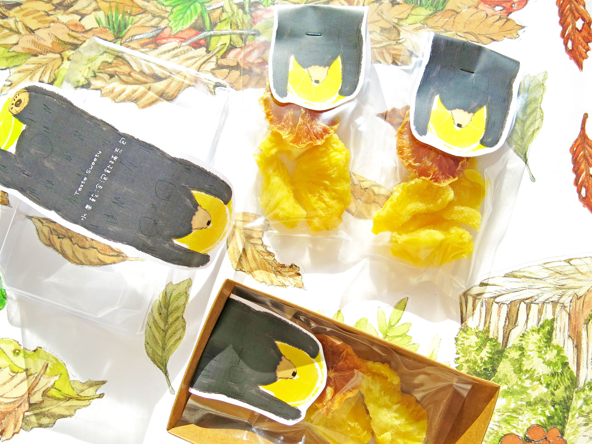 柑橘黑熊水果乾冷泡飲果乾水-沖泡包