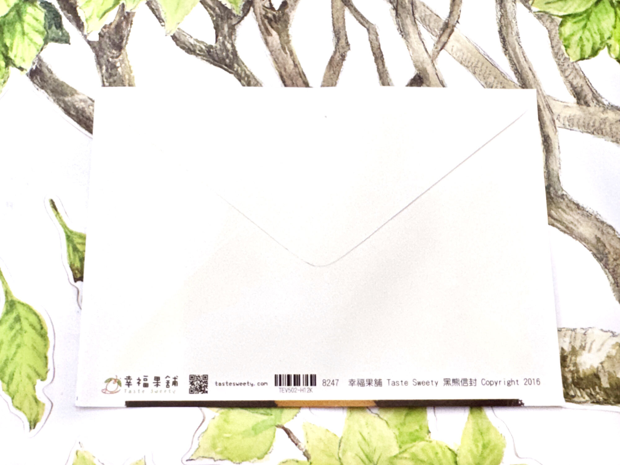 經典黑熊蝴蝶式信封