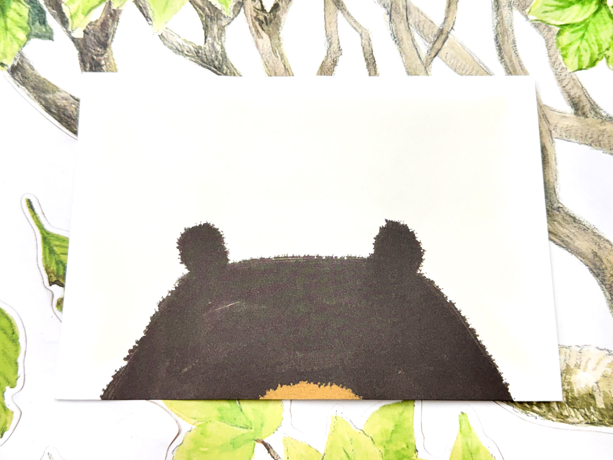 經典黑熊蝴蝶式信封