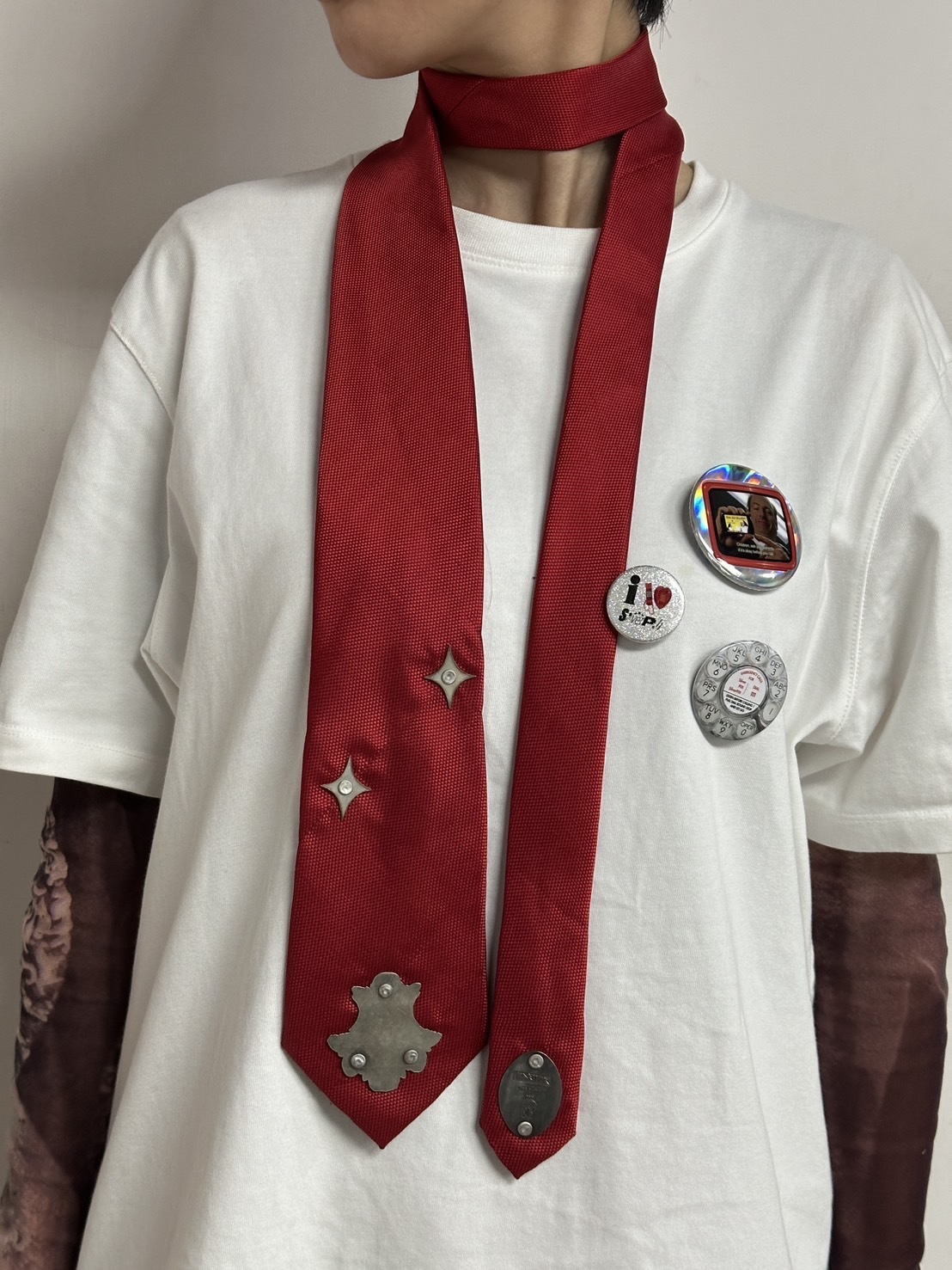 KARTHUR  手工再製金屬領帶-紅