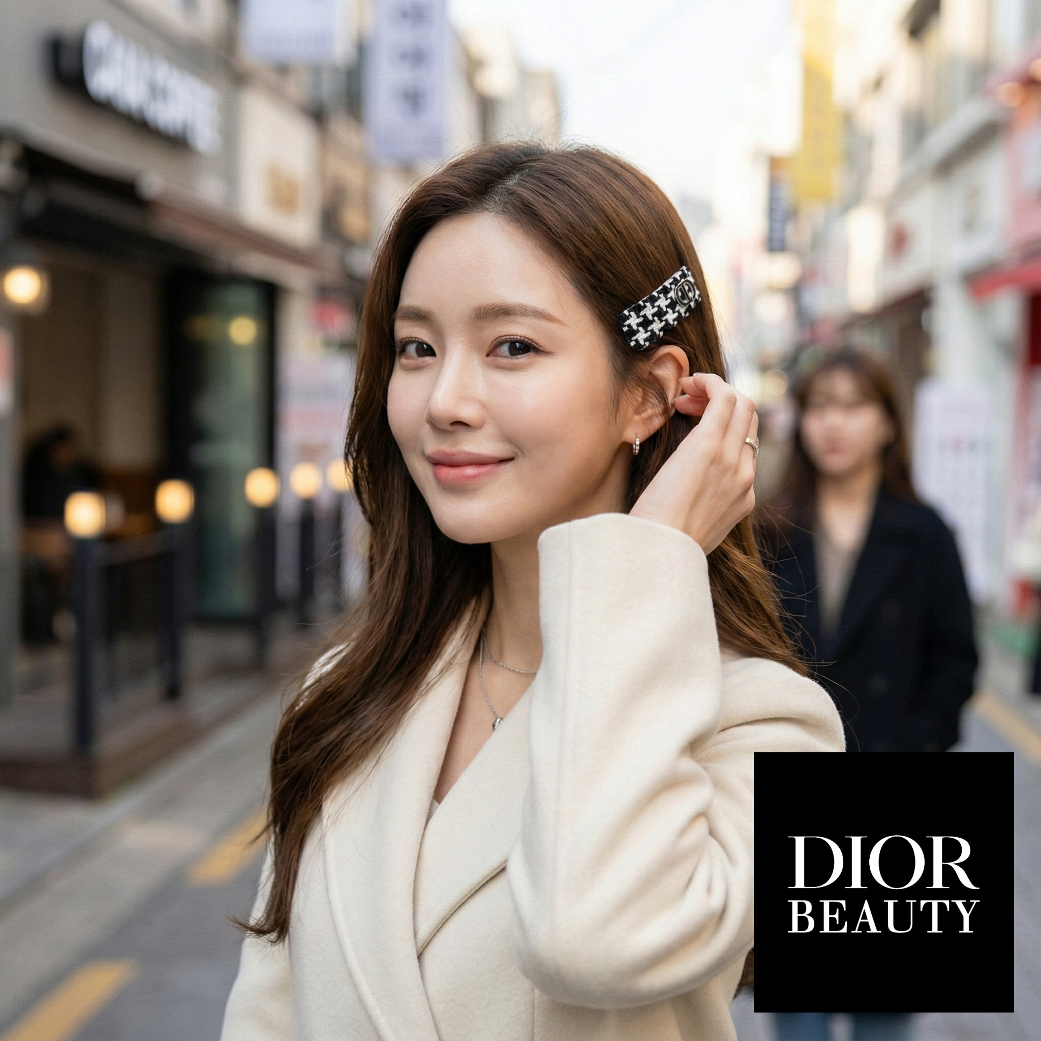 DIOR Beauty 復古千鳥格髮夾（1盒2個）