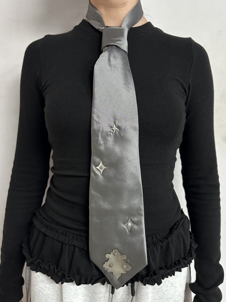 KARTHUR  手工再製金屬領帶-灰