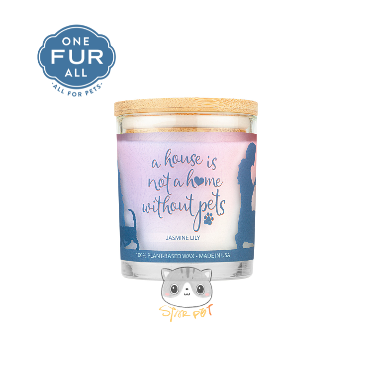 ONE FUR ALL 茉莉百合 天然精油香薰蠟燭(寵物家庭用) 8.5oz