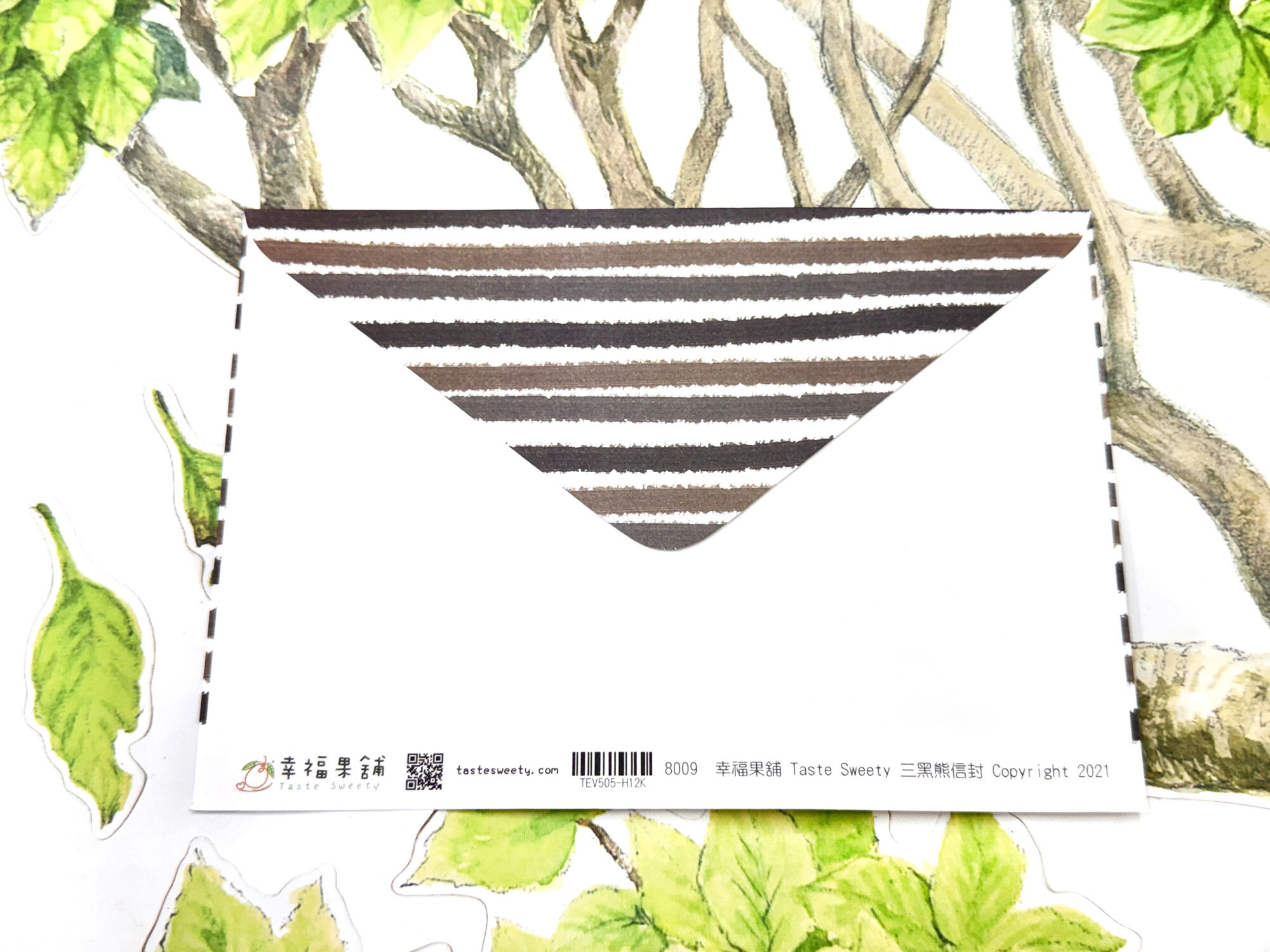 三黑熊蝴蝶式信封