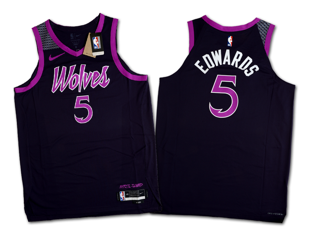 Nike 明尼蘇達灰狼隊 Anthony Edwards 城市版 球員版 球衣
