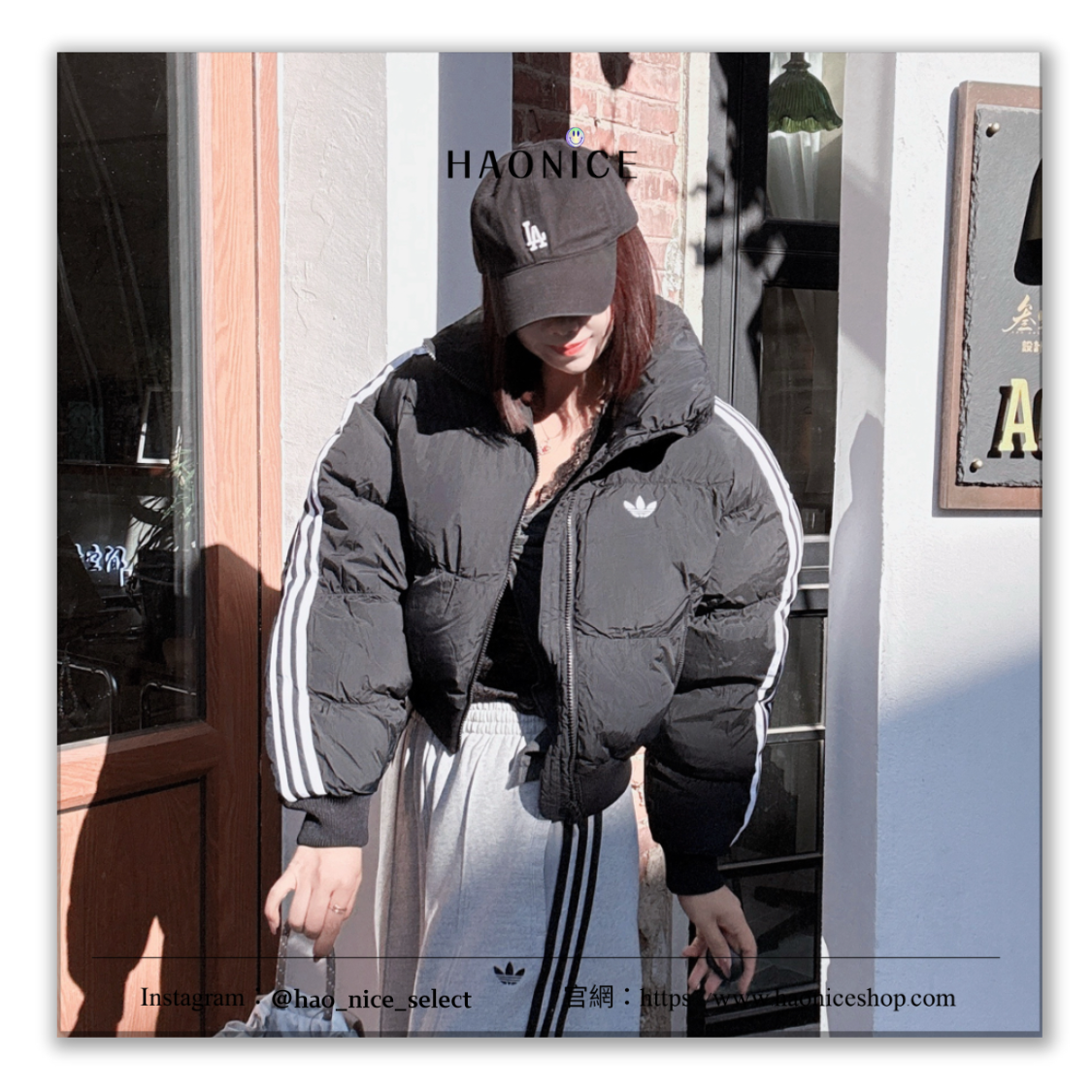 【HAO NICE】100%正品 ADIDAS Originals AdiColor ⚡️經典三拉線 短版 長袖 羽絨外套 立領 女款