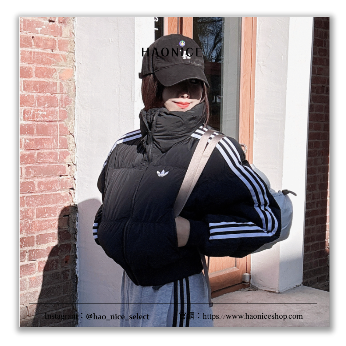 【HAO NICE】100%正品 ADIDAS Originals AdiColor ⚡️經典三拉線 短版 長袖 羽絨外套 立領 女款