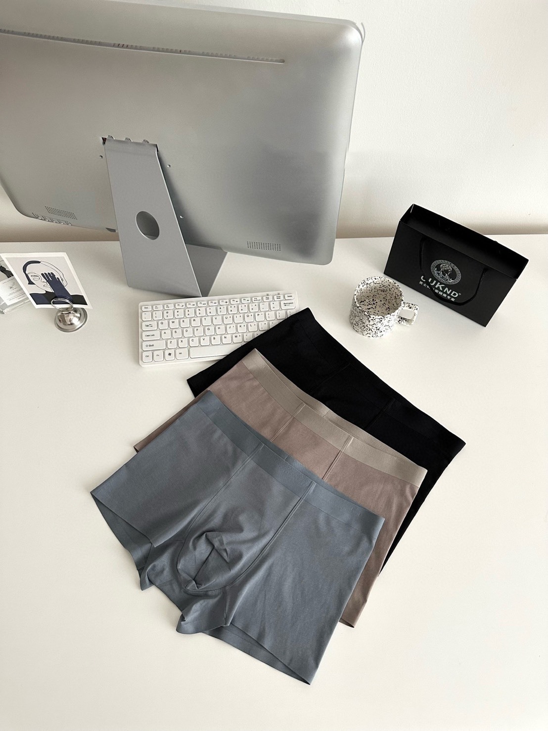 No.9206 男60支四角內褲 3入組