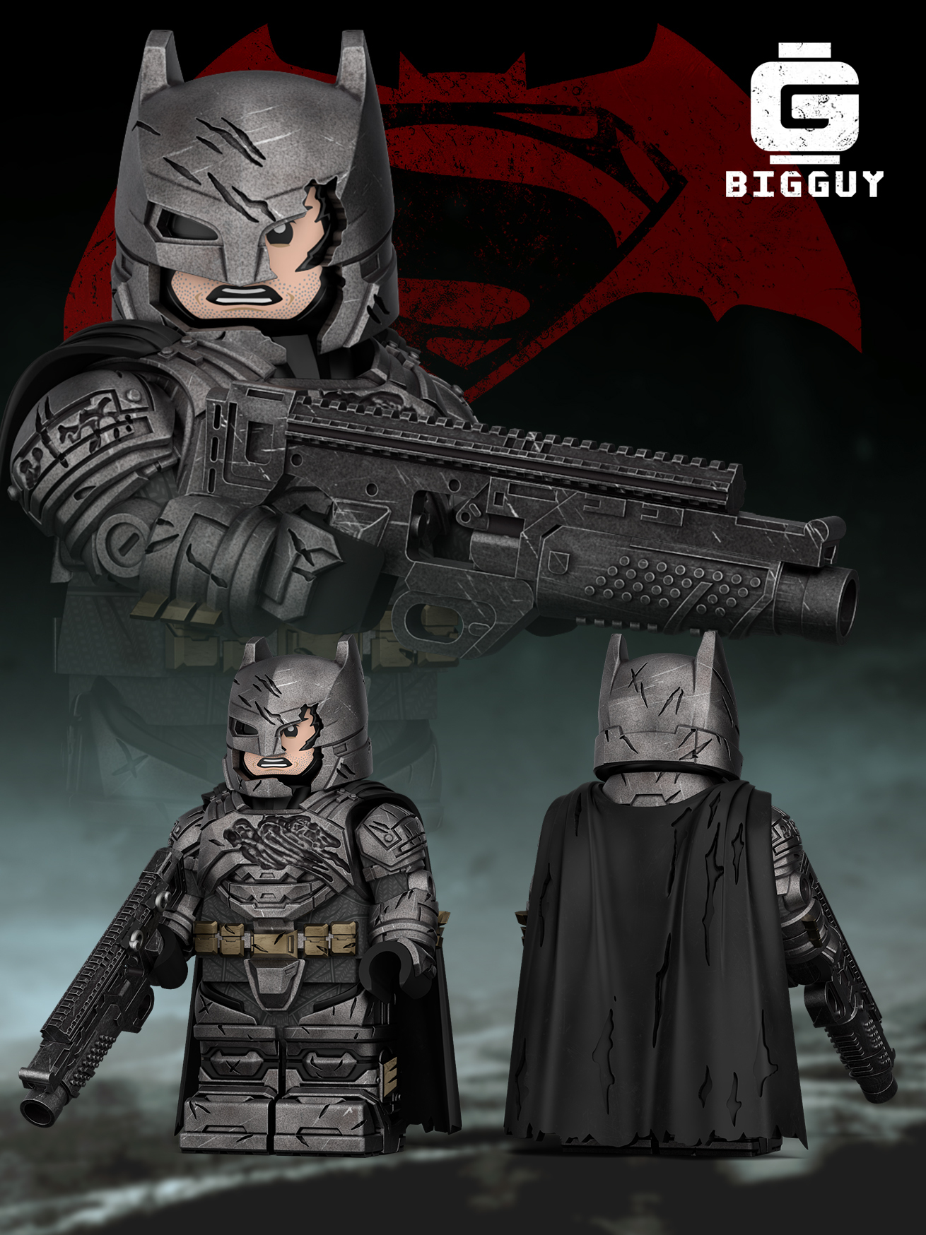 [Bigguy][Preorder] Heavy Armor Batman [PADprinted]
