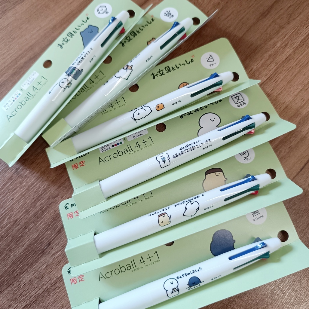 日本PILOT．與文具一起聯名 Acroball 4+1多機能筆 共六款