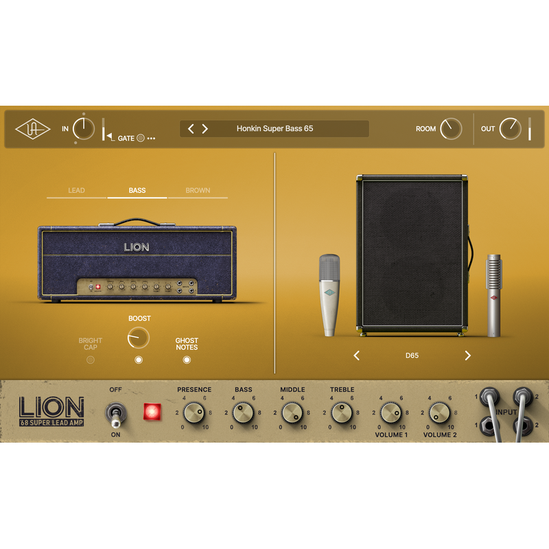 Universal Audio Lion '68 Super Lead Amp｜吉他前級模擬效果器