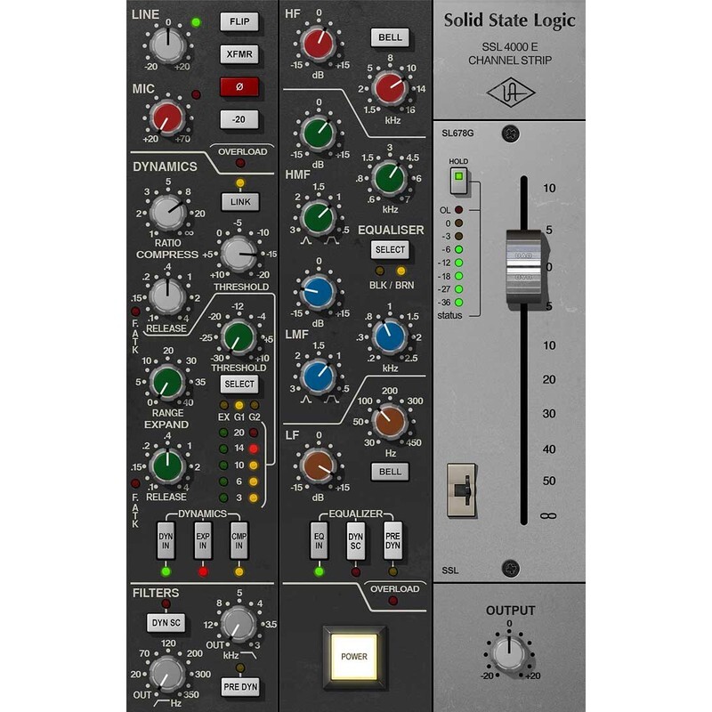 Universal Audio SSL 4000 E Channel Strip｜數位混音Channel Strip 插件