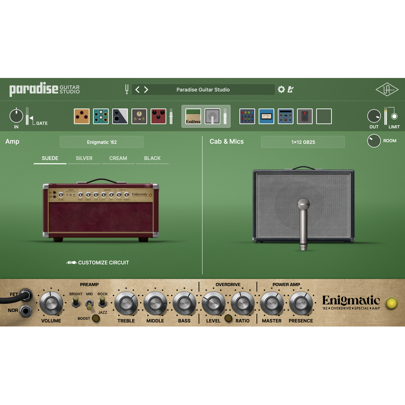 Universal Audio Paradise Guitar Studio｜吉他音箱模擬插件