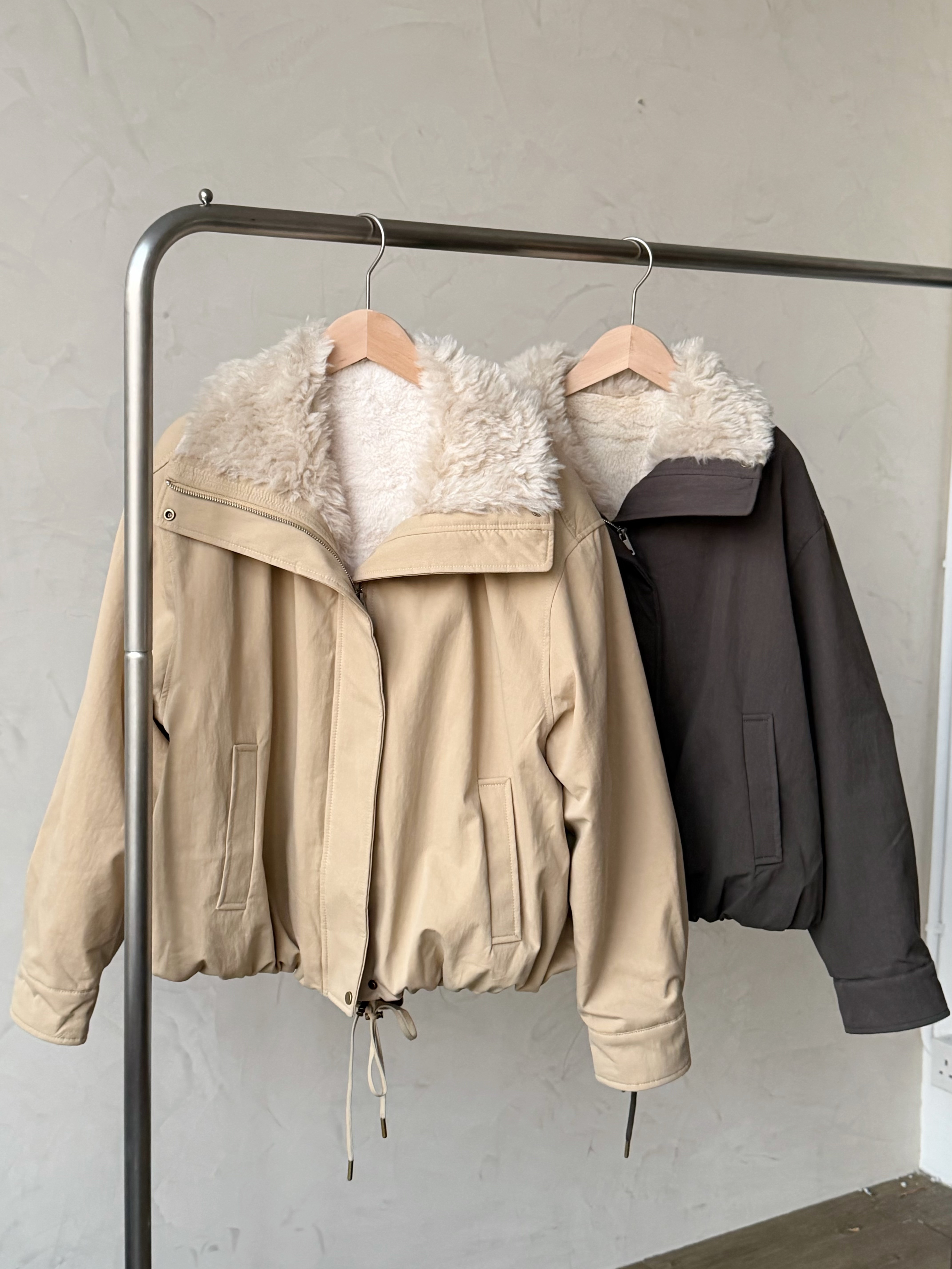 KR426 保暖巨舒服毛絨絨褸-2色